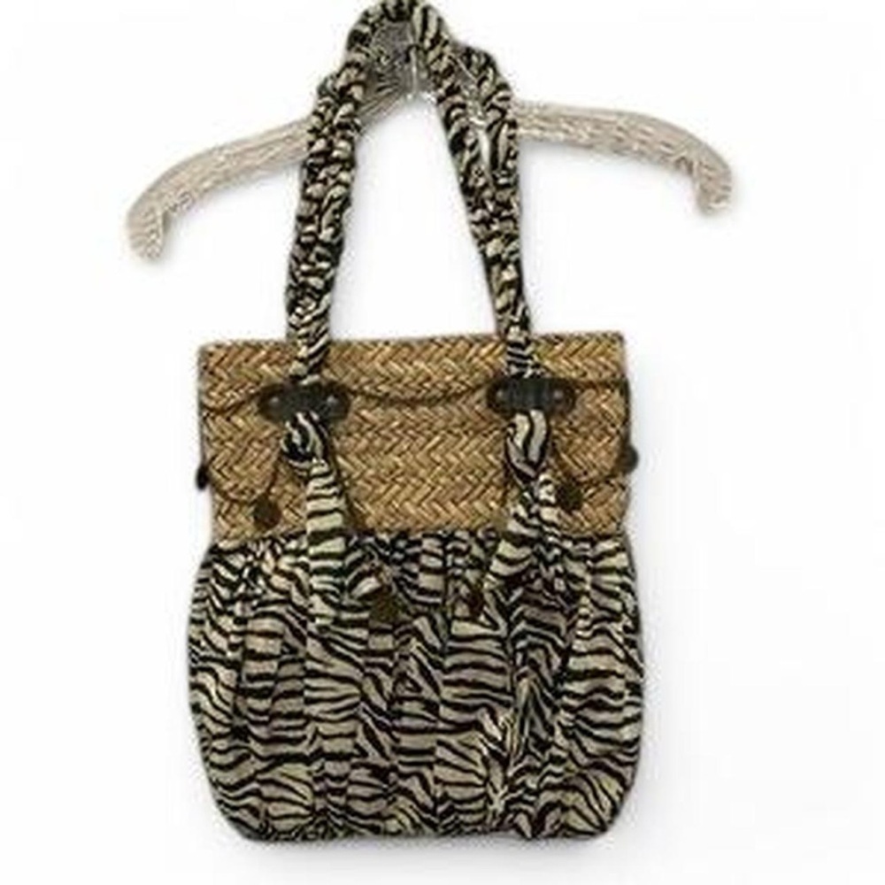 Black and White Zebra Print Shoulder Bag